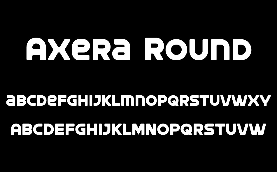 Axera Round font