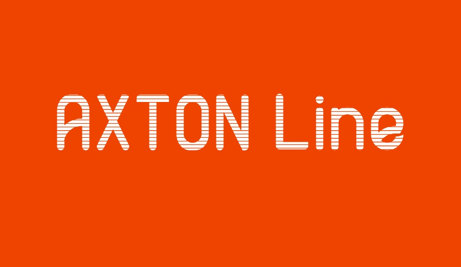 AXTON Line font big