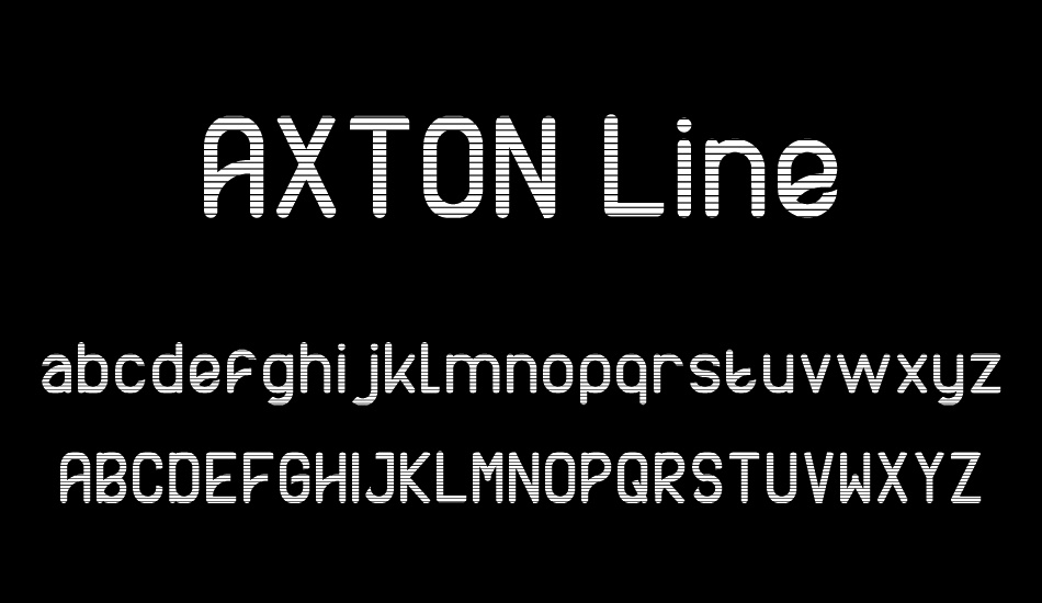 AXTON Line font