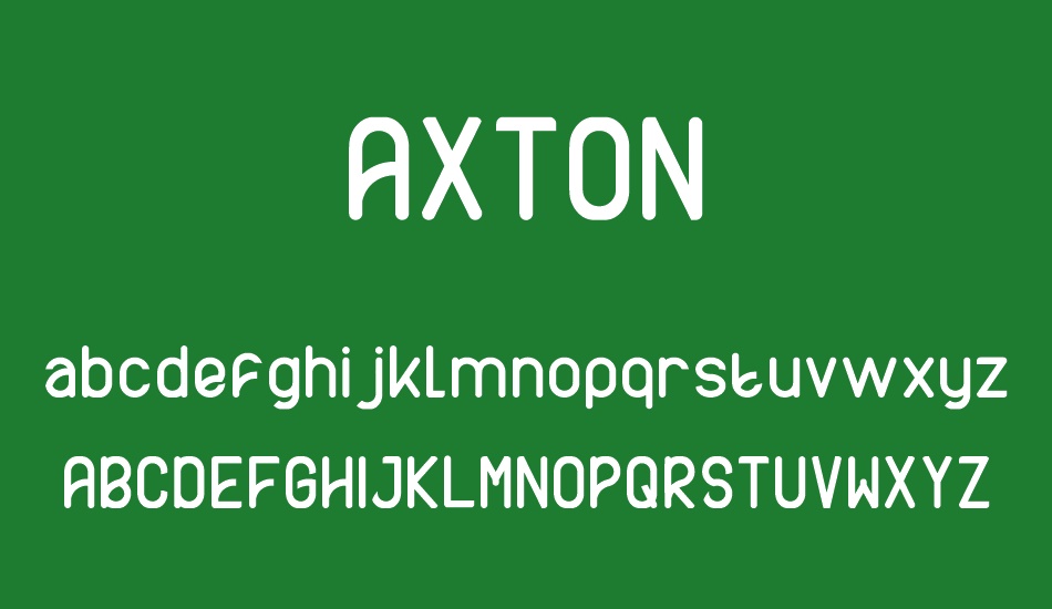 AXTON font