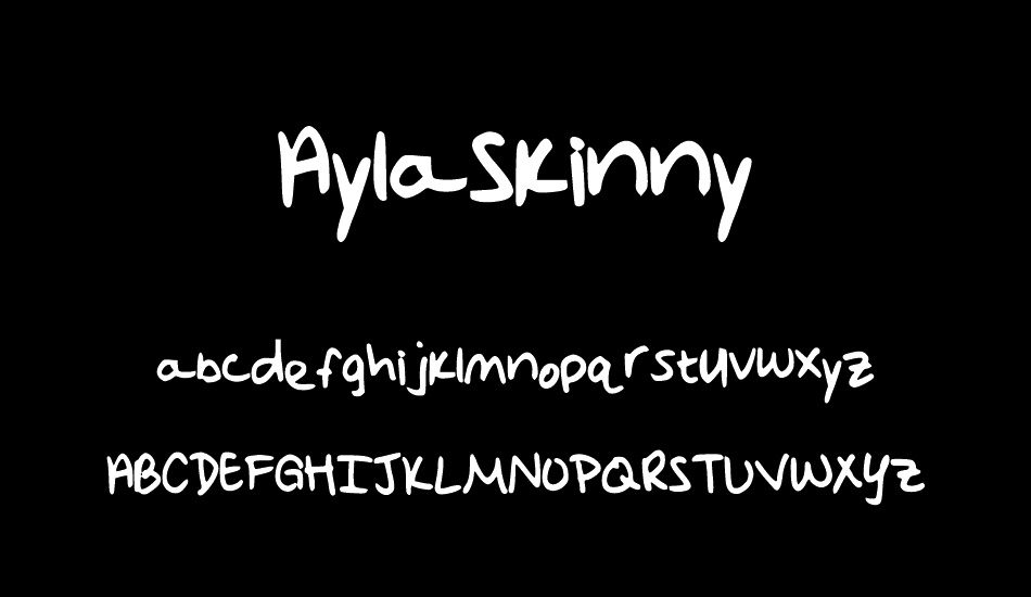 AylaSkinny font