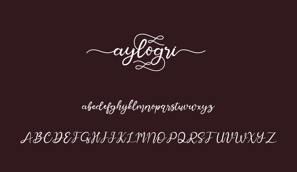 aylogri font