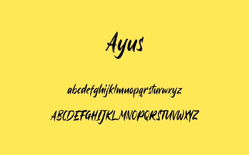 Ayus font