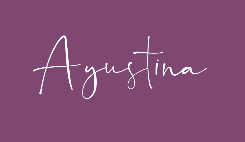 Ayustina font big
