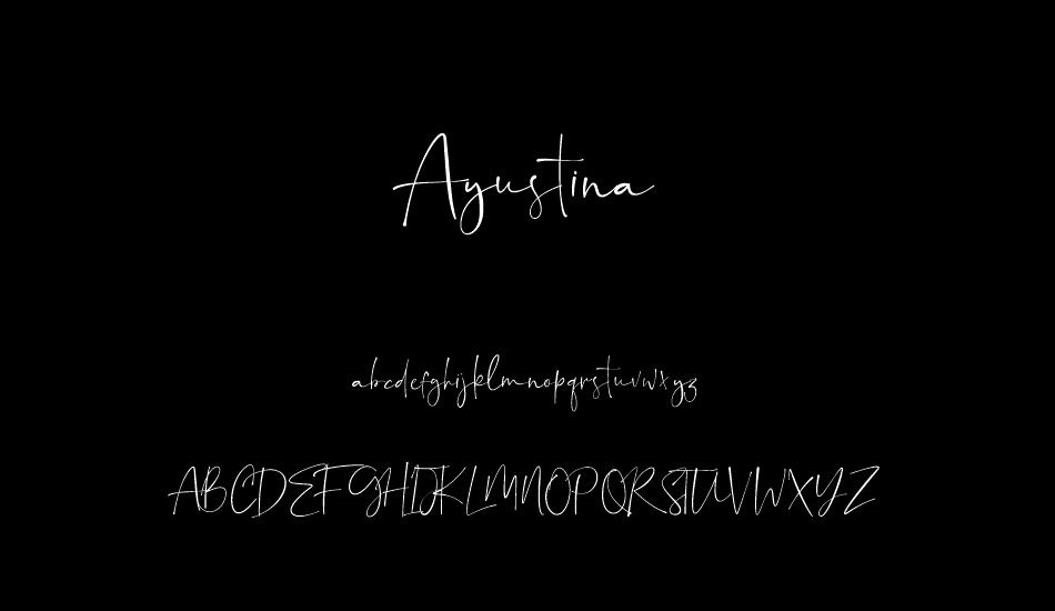 Ayustina font