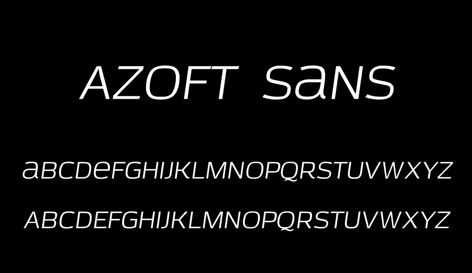 Azoft Sans font