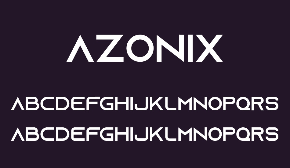 Azonix font