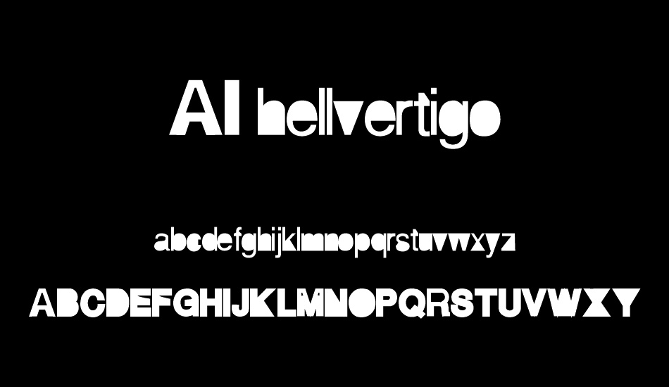 AI hellvertigo font