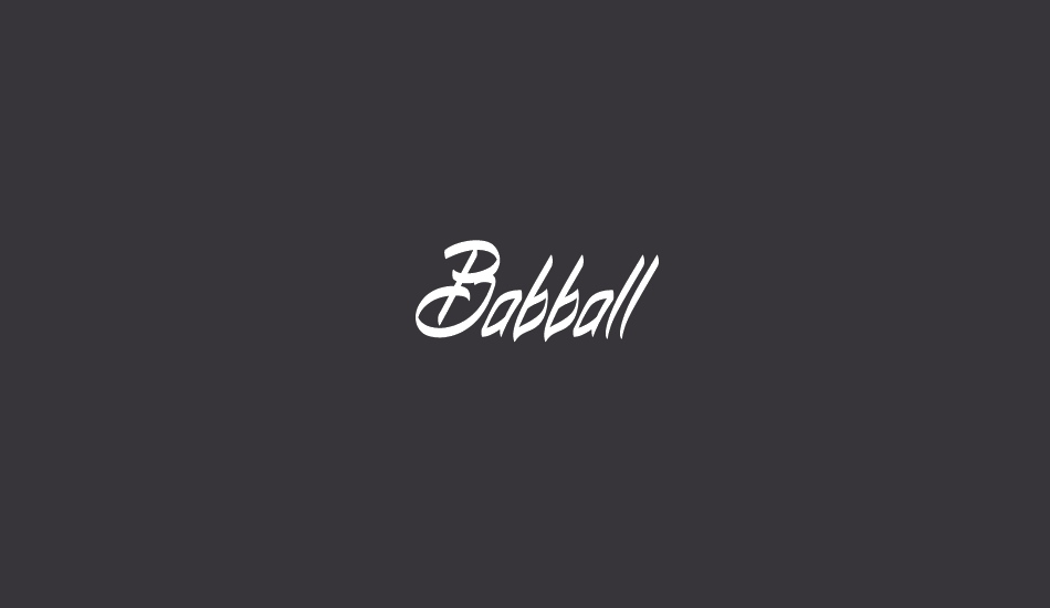 Babball Personal Use font big