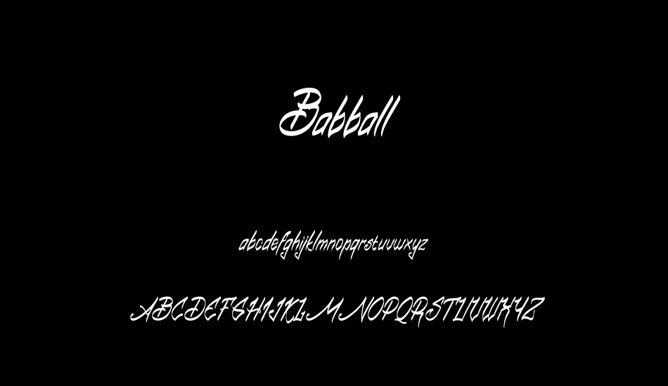 Babball Personal Use font
