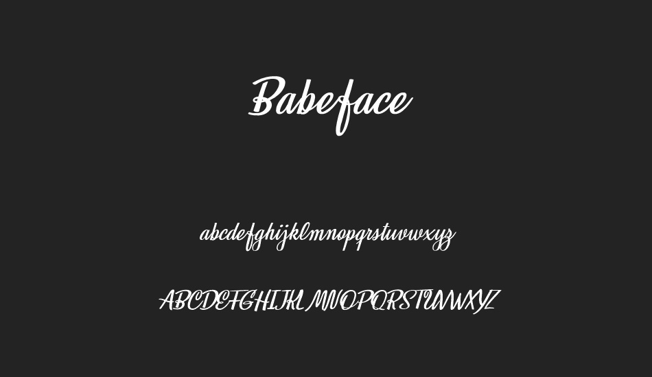 Babeface Personal Use font