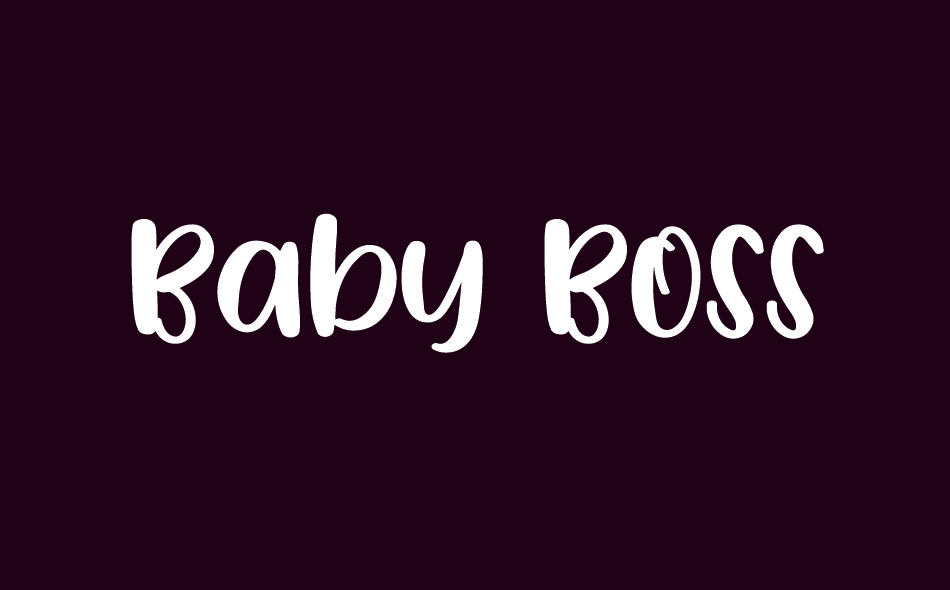 Baby Boss font big