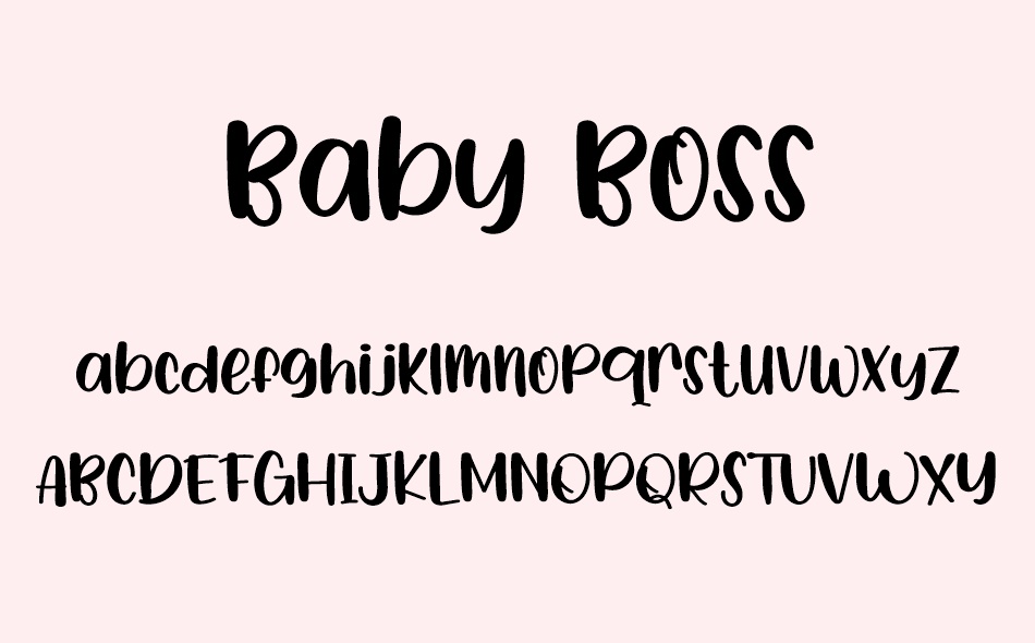 Baby Boss font