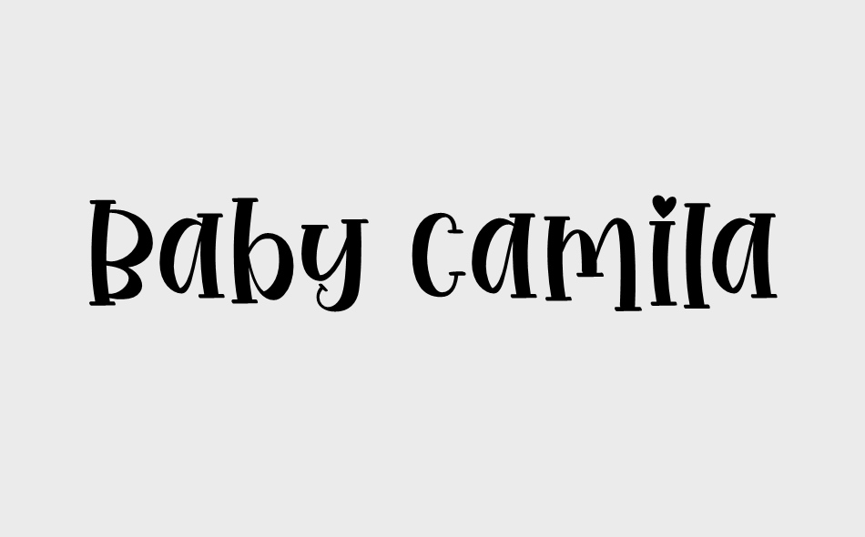Baby Camila font big