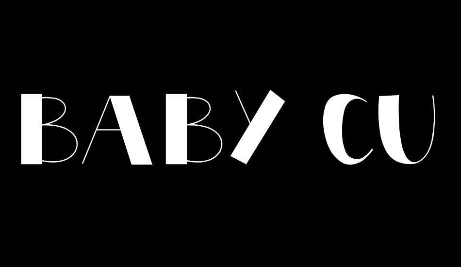 BABY CUTE font big