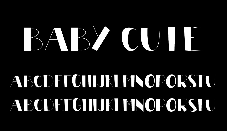 BABY CUTE font
