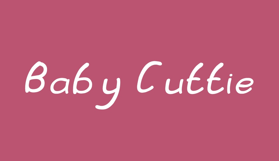 Baby Cuttie font big