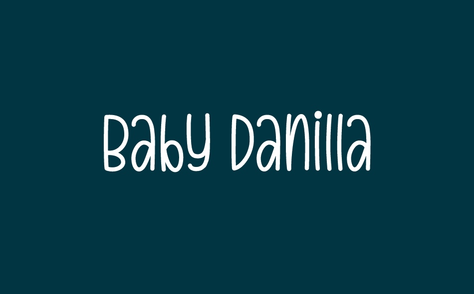 Baby Danilla font big