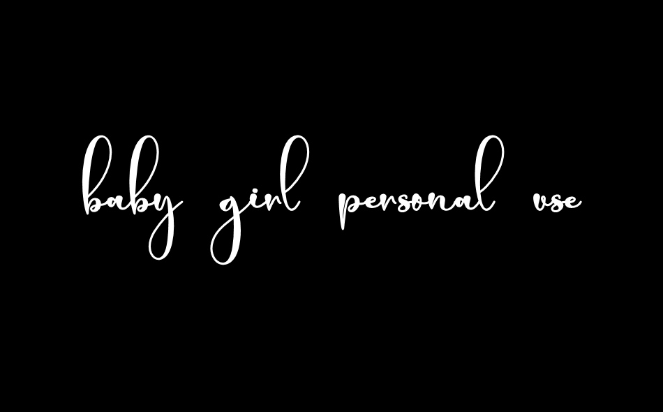 Baby Girl font big