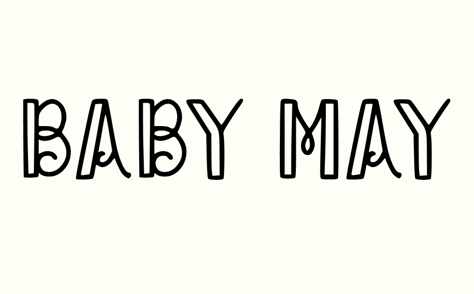 Baby Mayora Slab font big