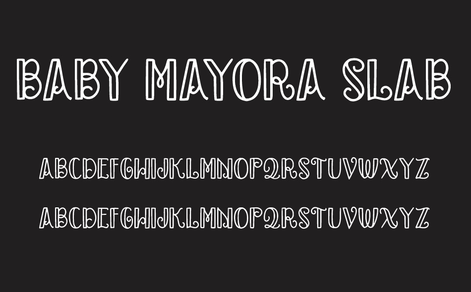 Baby Mayora Slab font
