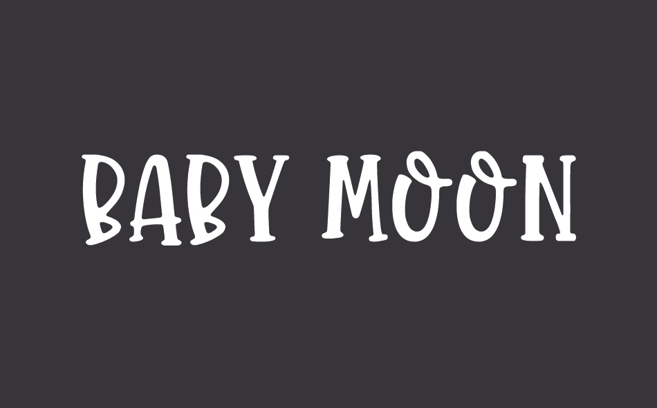 Baby Moon font big