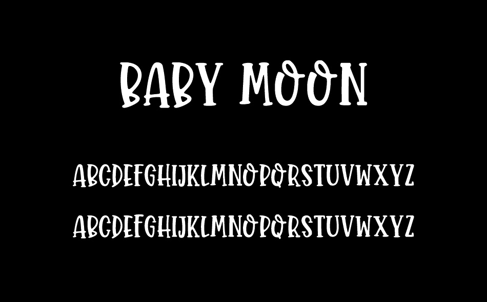 Baby Moon font
