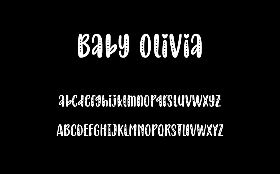 Baby Olivia font