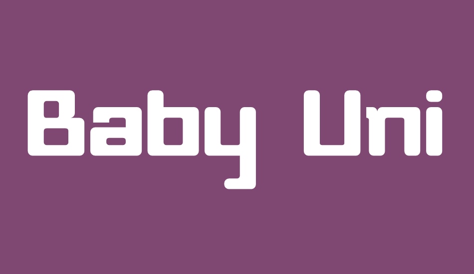 Baby Universe font big