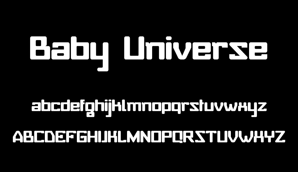 Baby Universe font