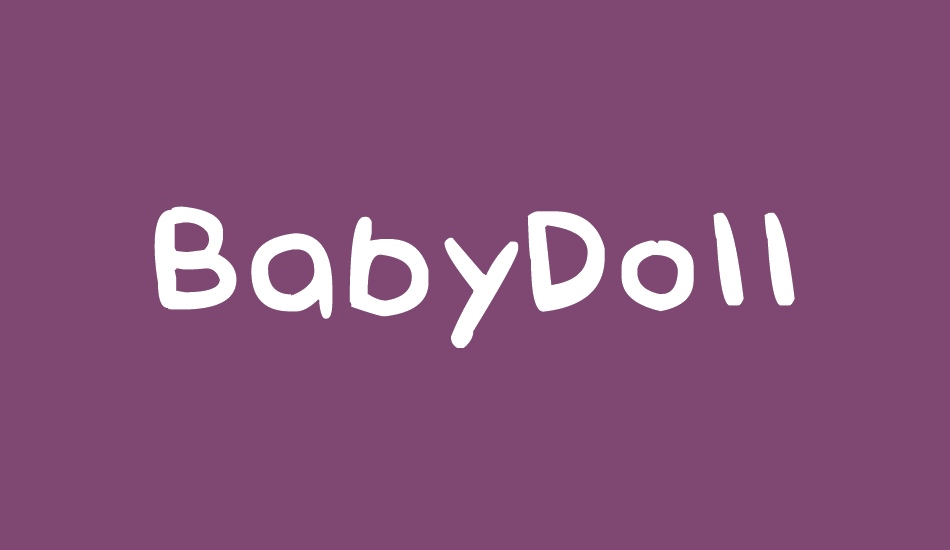 BabyDoll font big