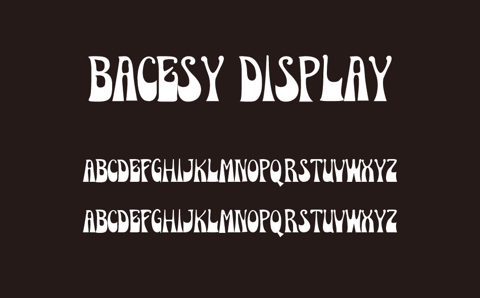 Bacesy Display font