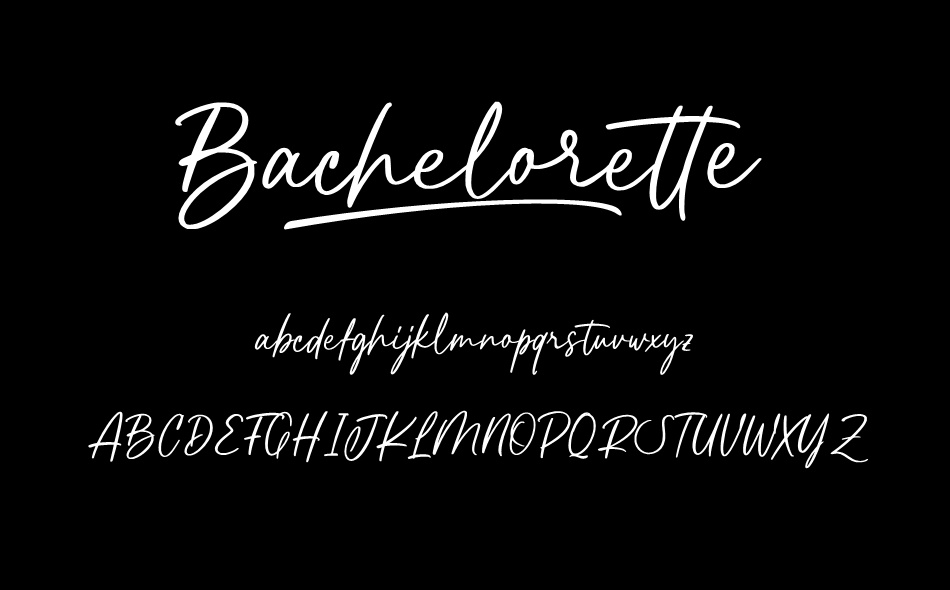 Bachelorette font