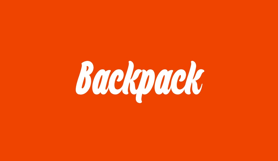 Backpack Personal Use font big