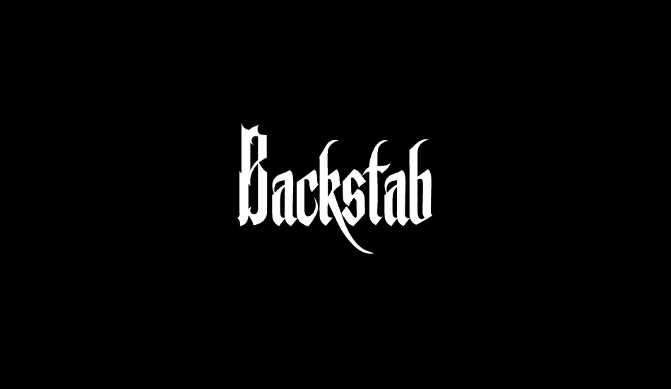 Backstab Personal Use font big