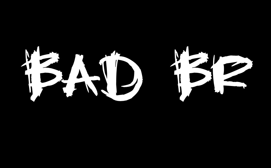 Bad Brush font big