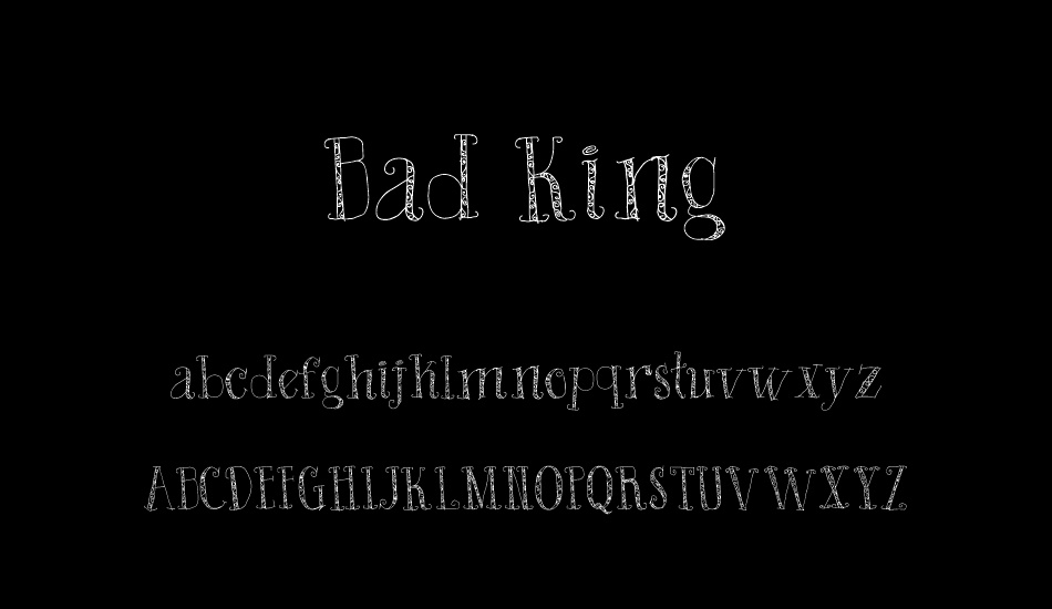 Bad King font