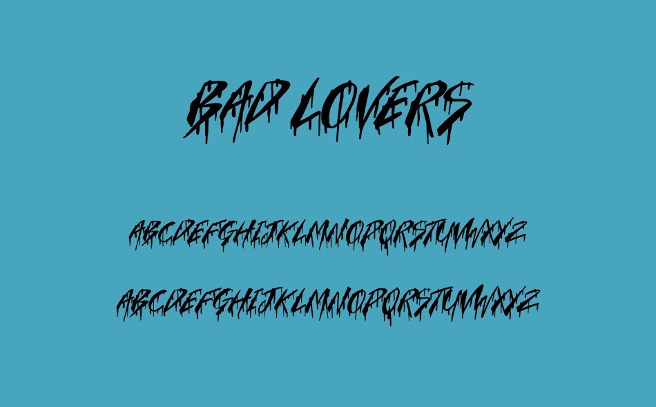 Bad Lovers font