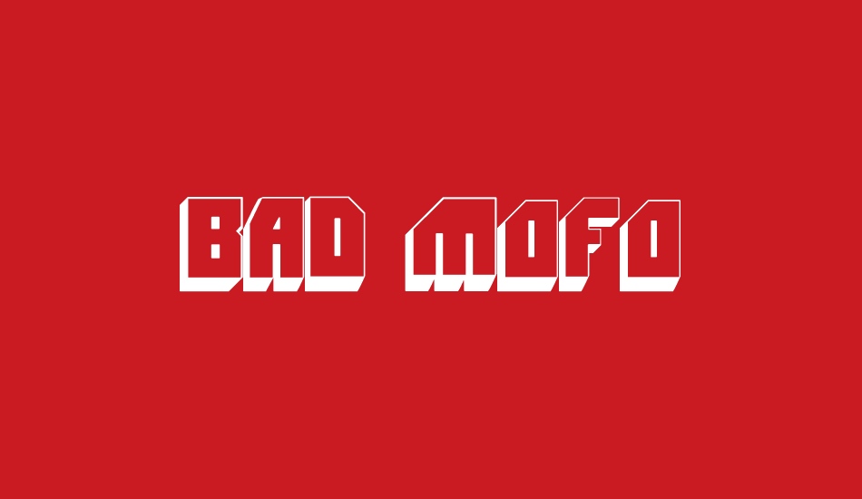 Bad Mofo font big