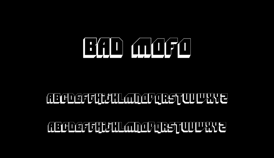 Bad Mofo font