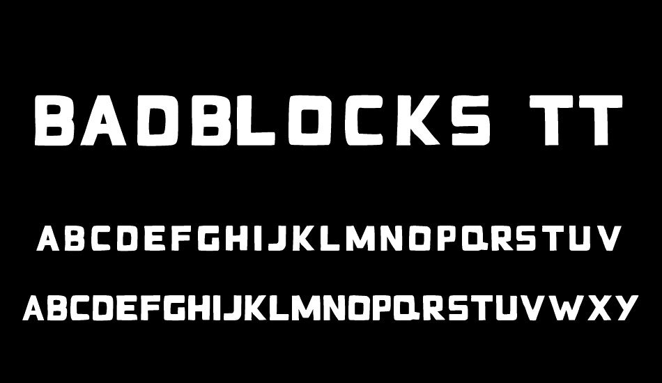BadBlocks TT font