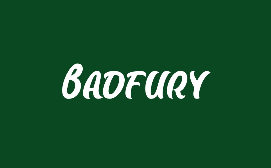 Badfury font big