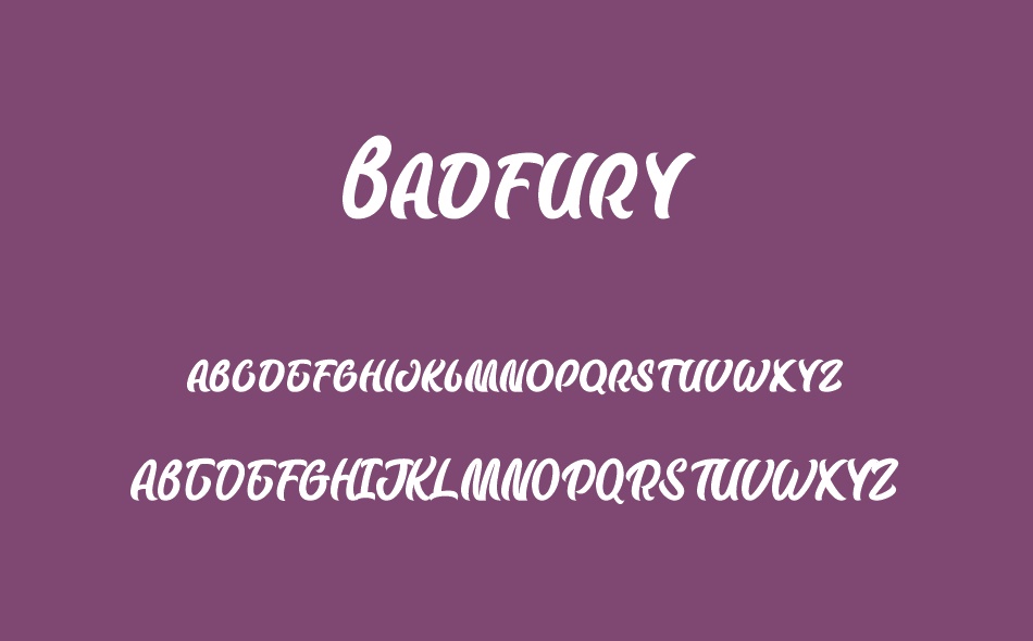 Badfury font