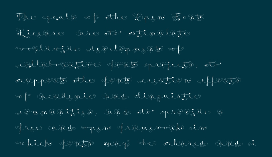 badinerie-love font 1