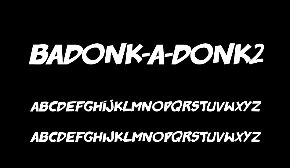 badonk-a-donk2 font
