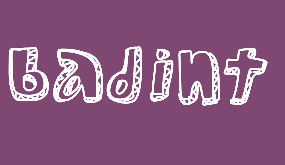 BadIntentions font big