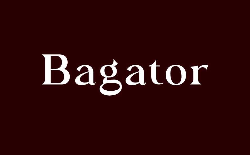 Bagator font big