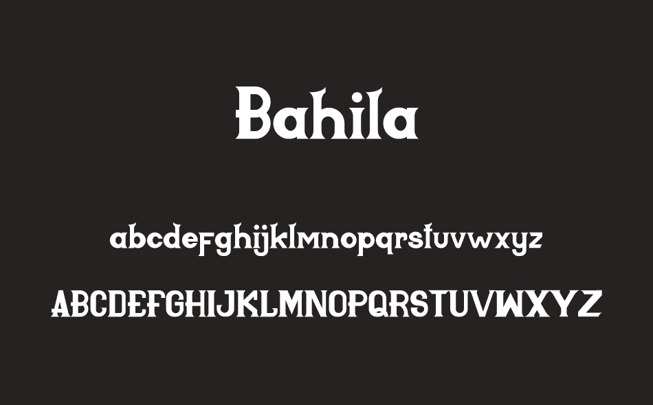 Bahila font