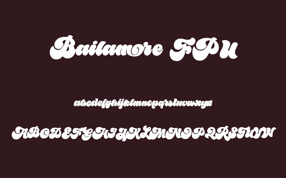 Bailamore font