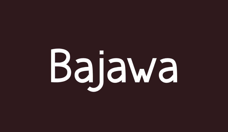 bajawa-demo font big